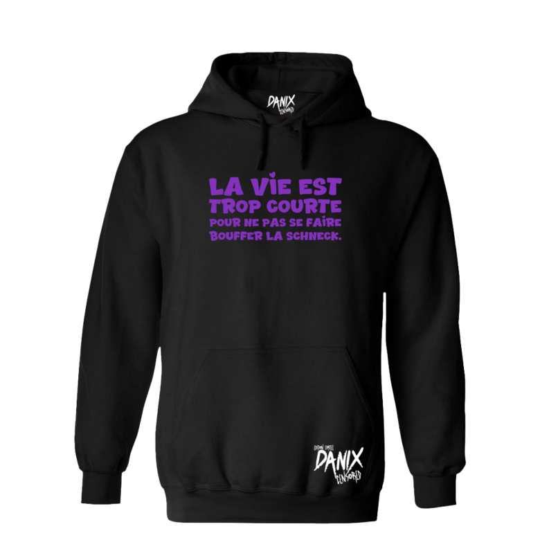 Sweat à capuche La vie est trop ... (S...) [Femme]